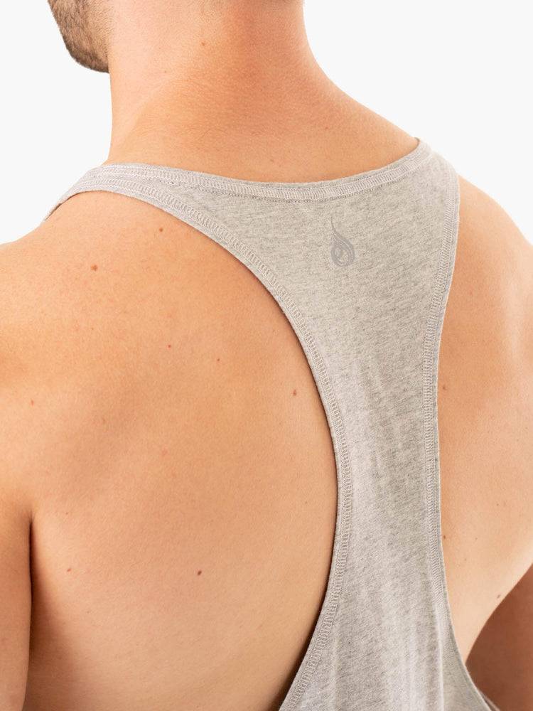 Podkoszulki Męskie Ryderwear Men Tanks Limitless Gym Stringers T-Back Szare | PL2625FM