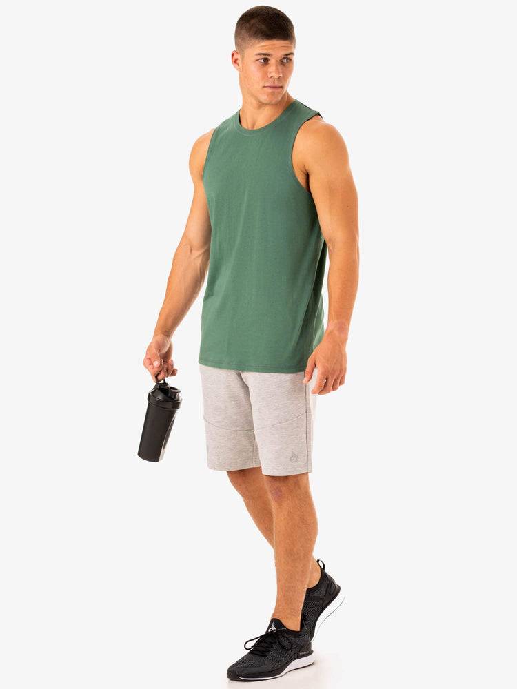 Podkoszulki Męskie Ryderwear Men Tanks Limitless Baller Tank Zielone | PL3005UT