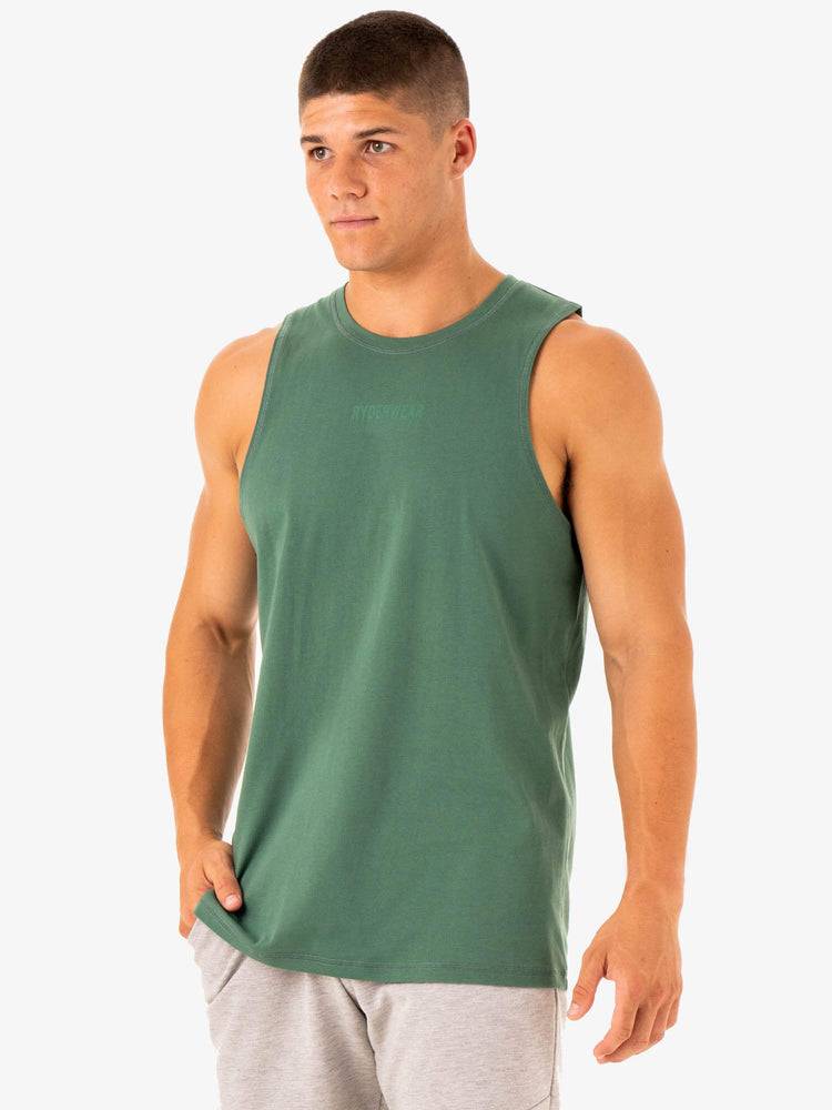 Podkoszulki Męskie Ryderwear Men Tanks Limitless Baller Tank Zielone | PL3005UT