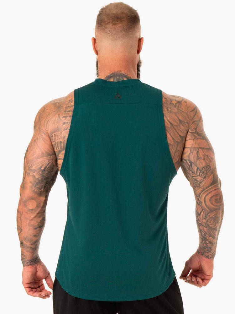 Podkoszulki Męskie Ryderwear Men Tanks Lift Mesh Baller Tank Turkusowe | PL3008RW