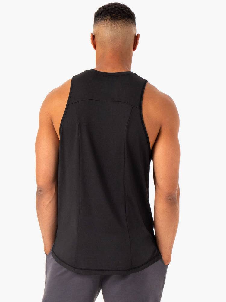 Podkoszulki Męskie Ryderwear Men Tanks Optimal Mesh Tank Czarne | PL3001AP