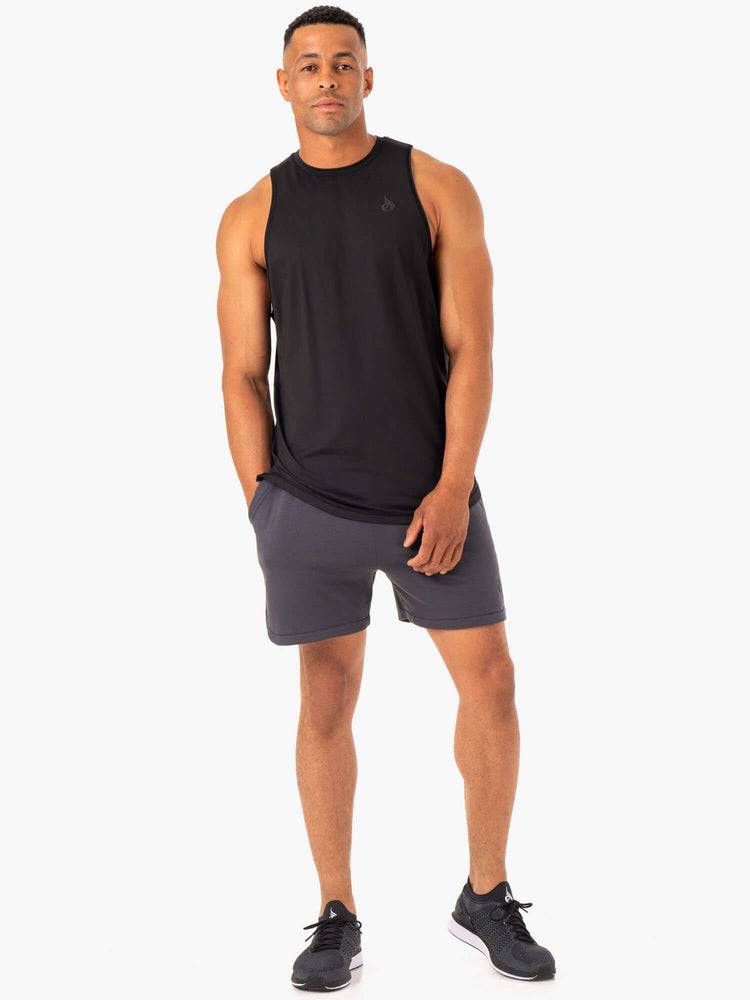 Podkoszulki Męskie Ryderwear Men Tanks Optimal Mesh Tank Czarne | PL3001AP