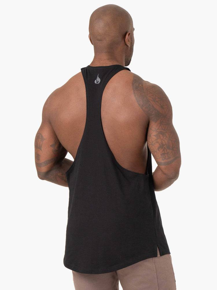 Podkoszulki Męskie Ryderwear Men Tanks Pursuit Gym Stringers T-Back Czarne | PL2616CE