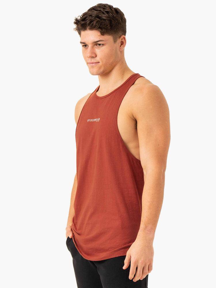 Podkoszulki Męskie Ryderwear Men Tanks Pursuit Baller Tank Czerwone | PL2987UT