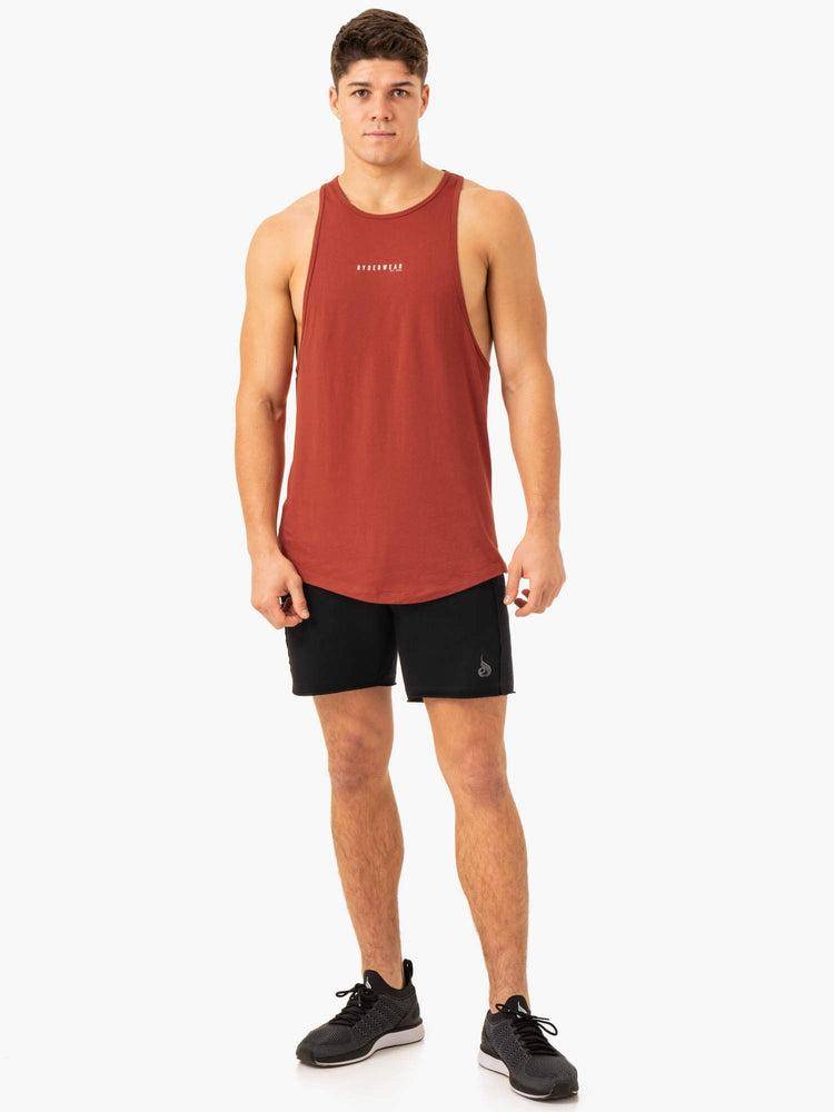 Podkoszulki Męskie Ryderwear Men Tanks Pursuit Baller Tank Czerwone | PL2987UT