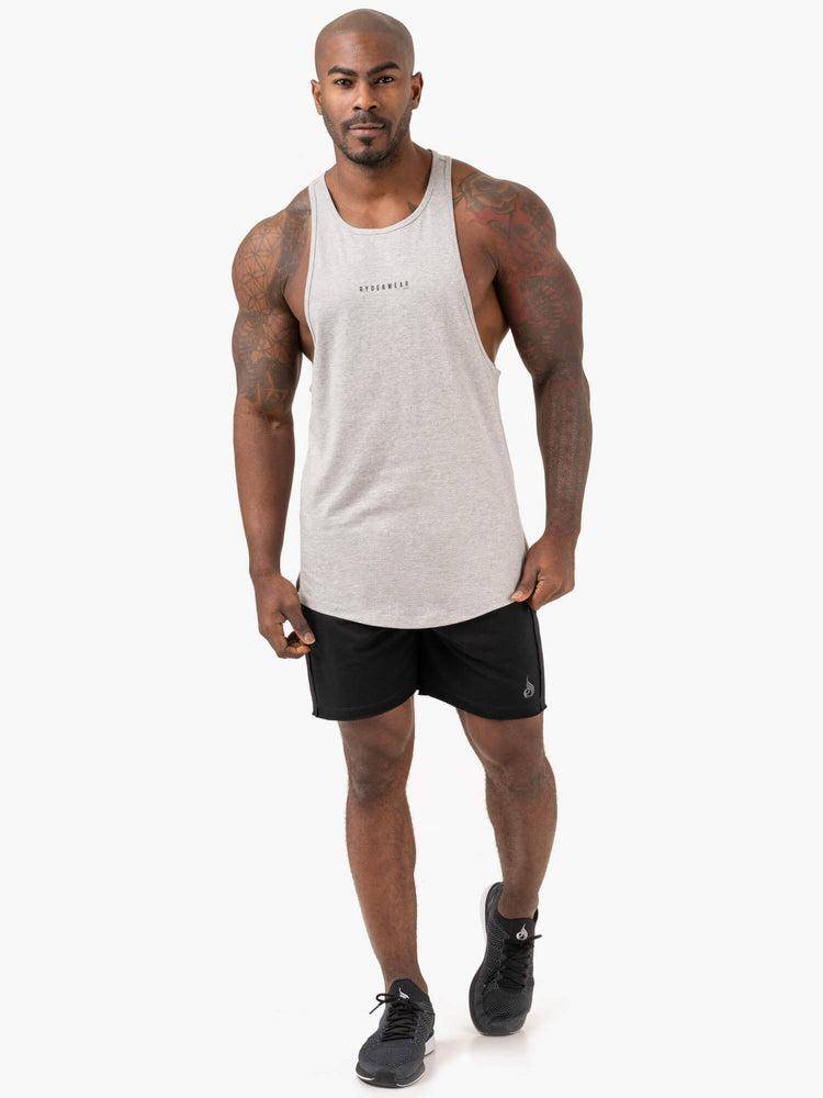 Podkoszulki Męskie Ryderwear Men Tanks Pursuit Baller Tank Głęboka Szare | PL2988YU