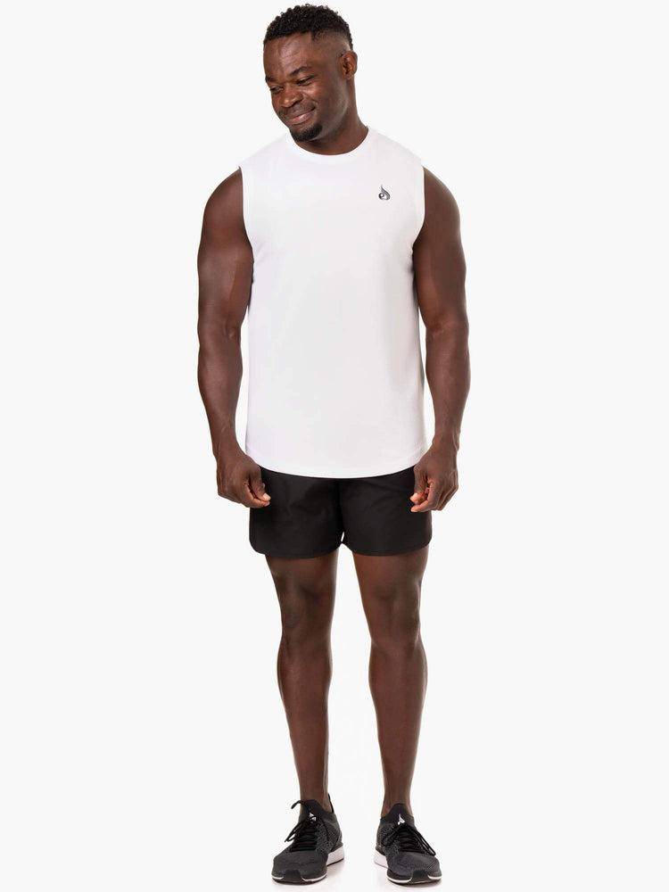 Podkoszulki Męskie Ryderwear Men Tanks Reflex Mesh Baller Tank Białe | PL2980FM