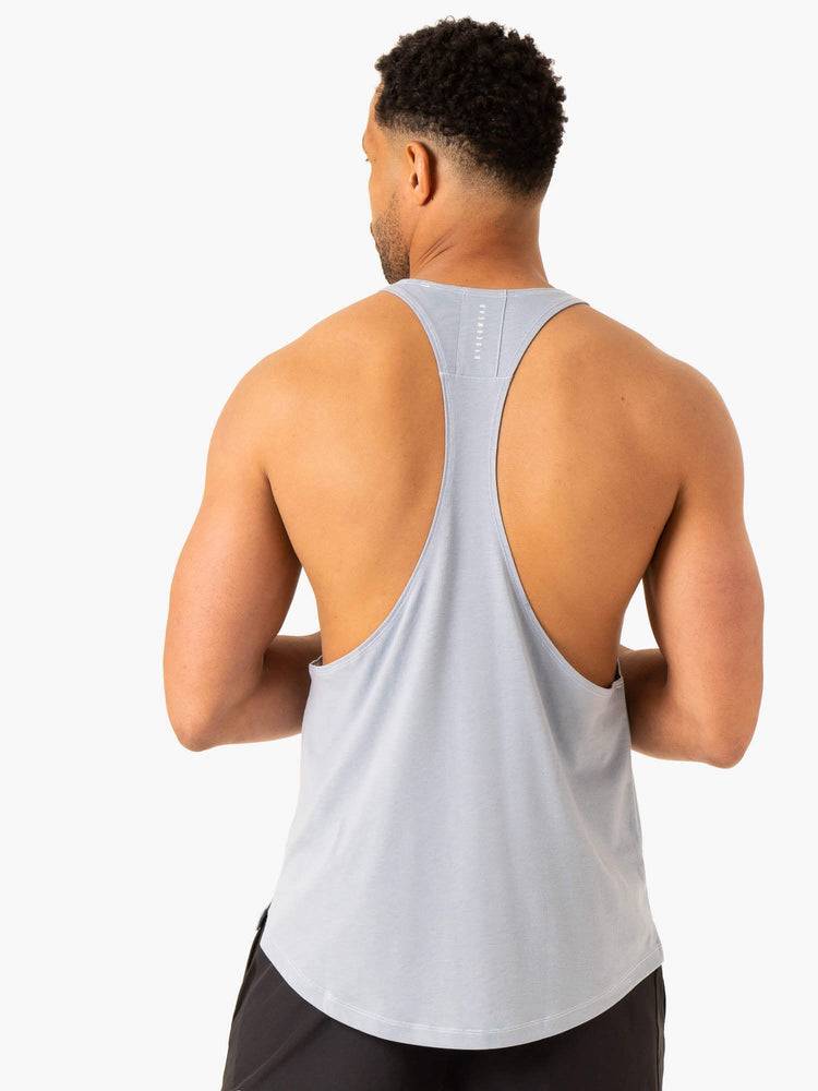 Podkoszulki Męskie Ryderwear Men Tanks Vital Gym Stringers T-Back Niebieskie | PL2606YU