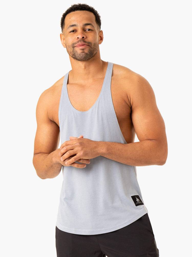 Podkoszulki Męskie Ryderwear Men Tanks Vital Gym Stringers T-Back Niebieskie | PL2606YU