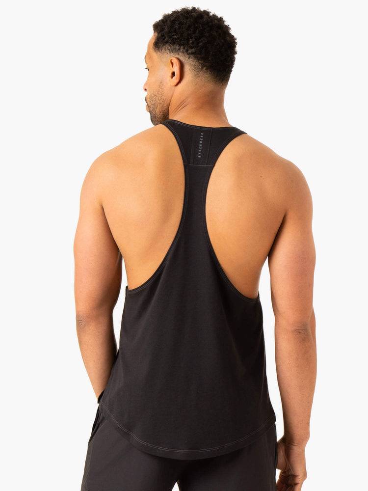 Podkoszulki Męskie Ryderwear Men Tanks Vital Gym Stringers T-Back Czarne | PL2610WY