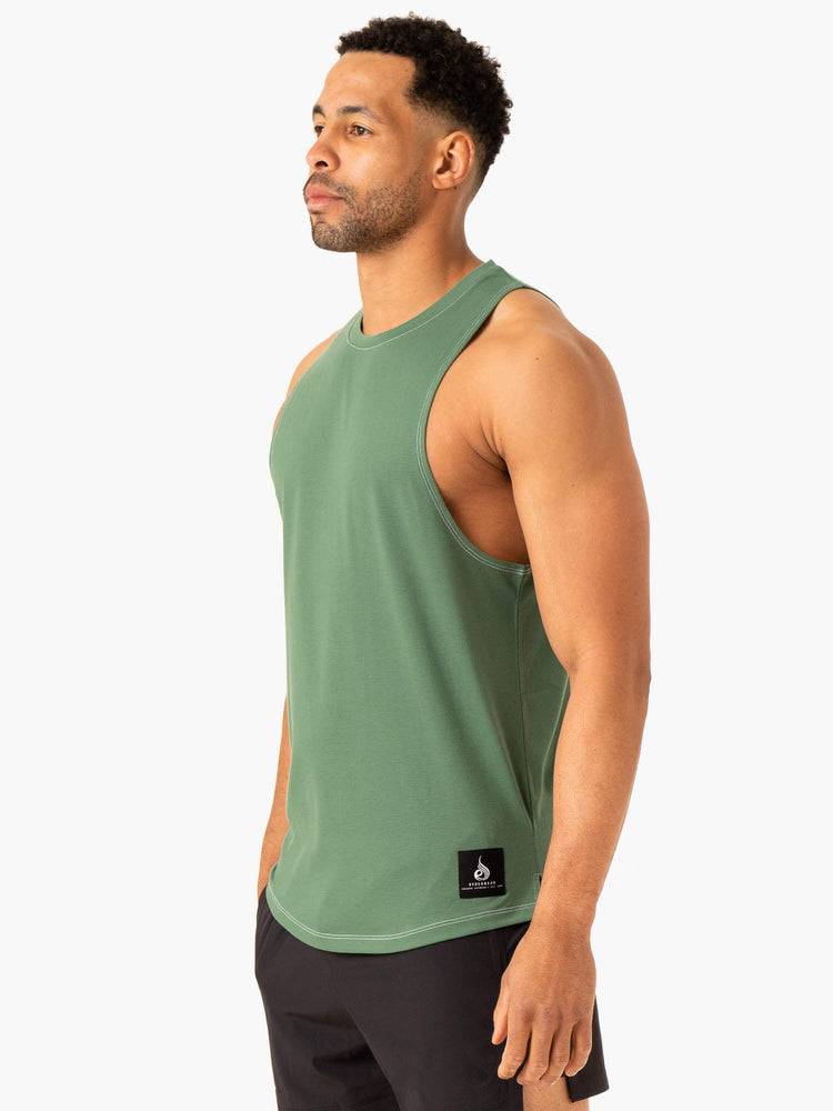 Podkoszulki Męskie Ryderwear Men Tanks Vital Baller Tank Zielone | PL2969BC