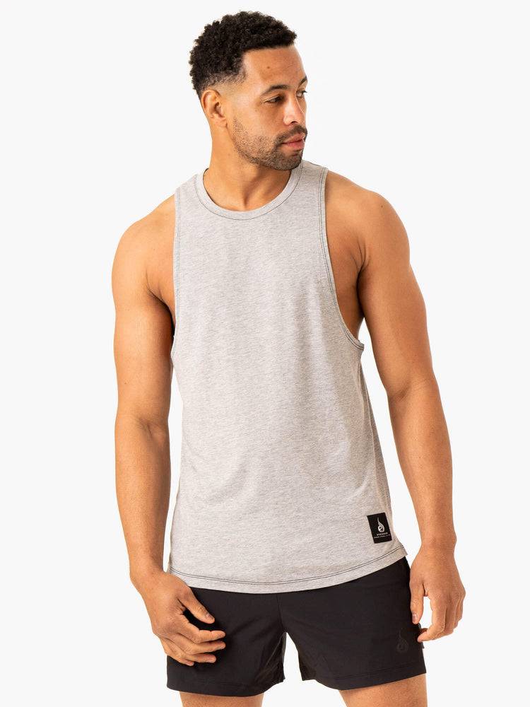 Podkoszulki Męskie Ryderwear Men Tanks Vital Baller Tank Szare | PL2970VD