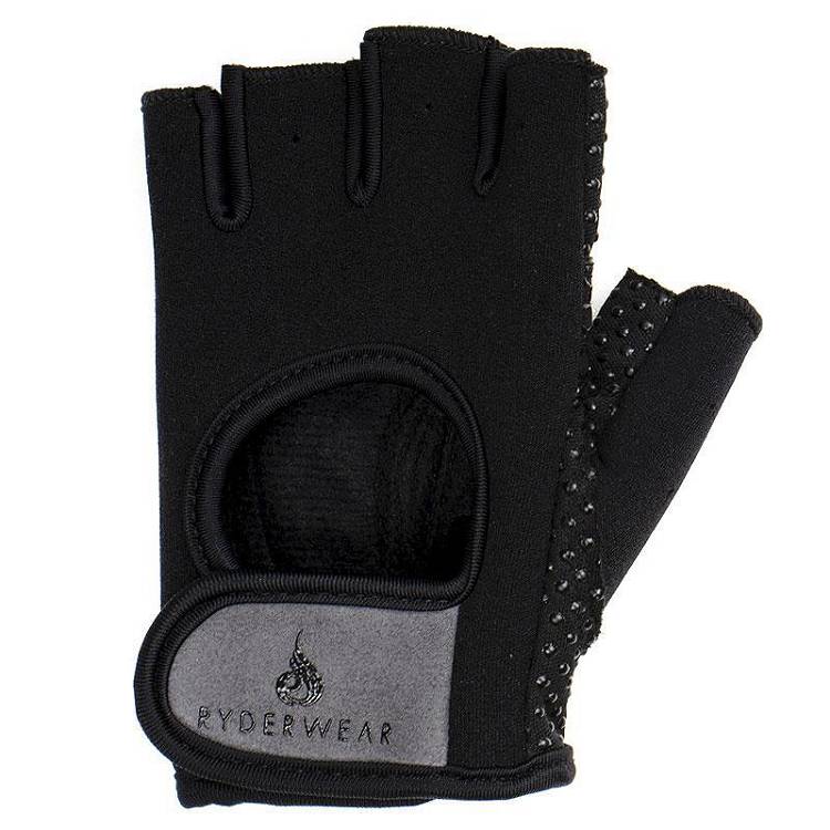 Rękawiczki Męskie Ryderwear Men Gloves Lifting Czarne Szare | PL2547DN