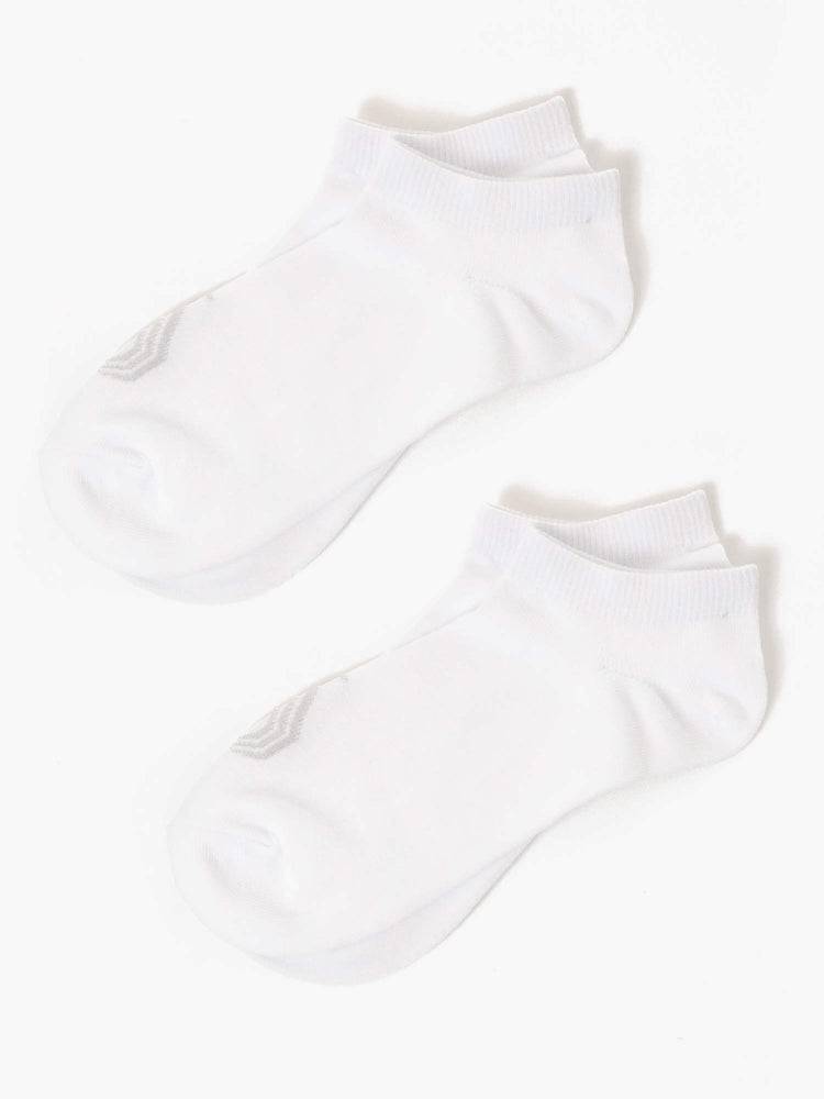 Skarpety Damskie Ryderwear Women Socks No Show Białe | PL1043YU