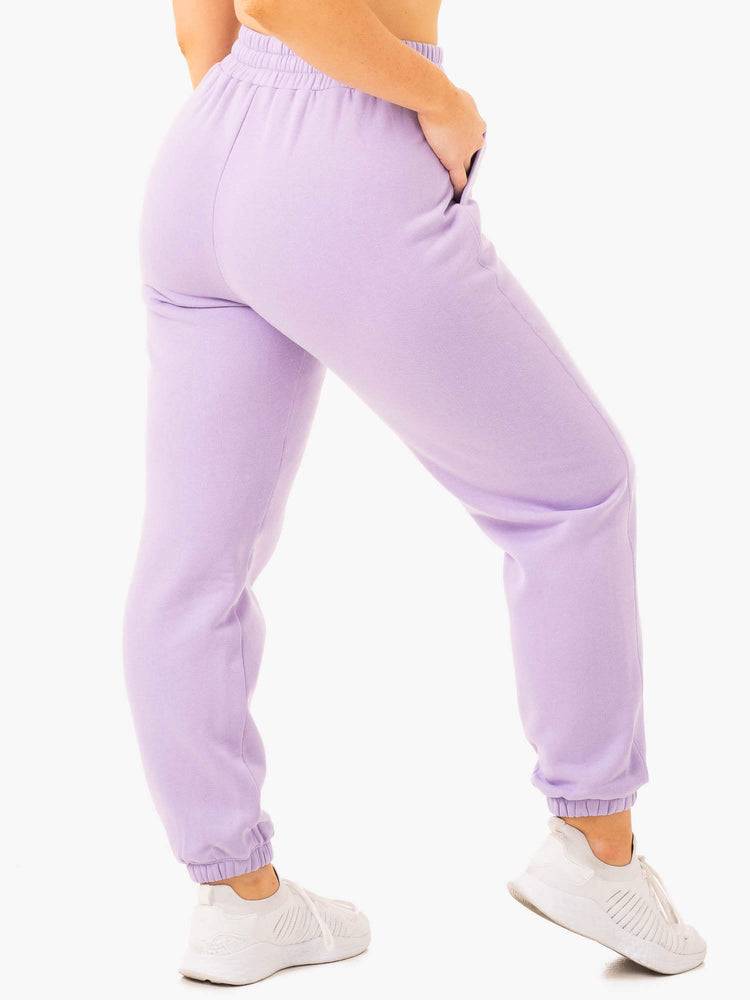 Spodnie Sportowe Damskie Ryderwear Women Track Pants Sideline Fioletowe | PL1069YU