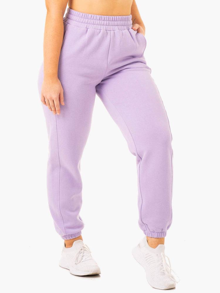 Spodnie Sportowe Damskie Ryderwear Women Track Pants Sideline Fioletowe | PL1069YU