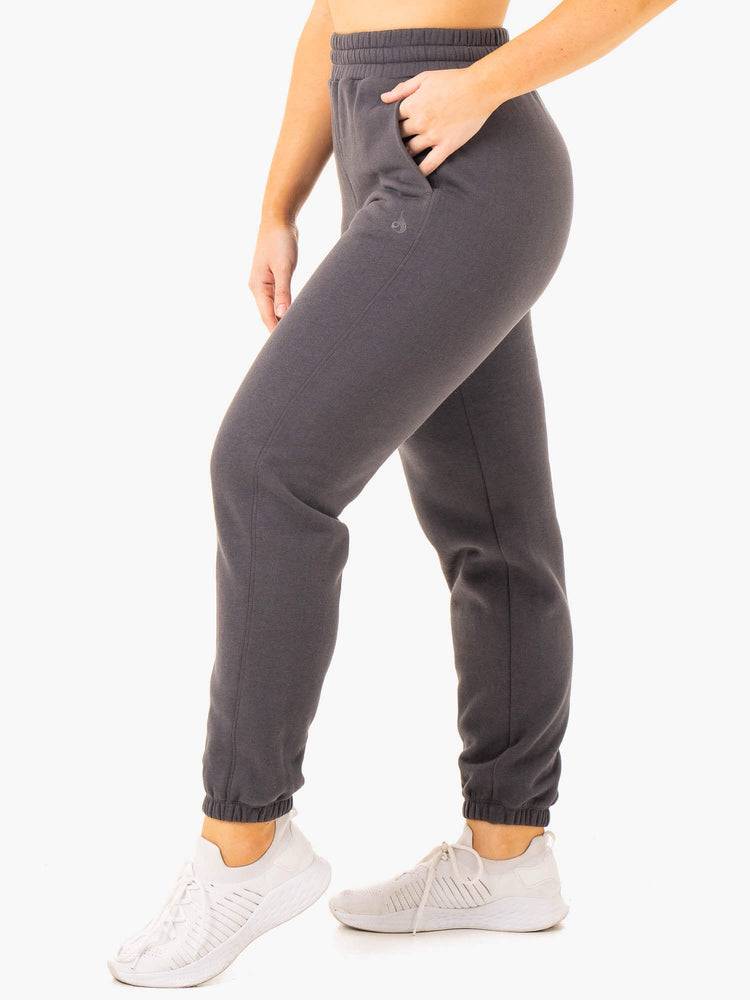 Spodnie Sportowe Damskie Ryderwear Women Track Pants Sideline Szare | PL1071IS