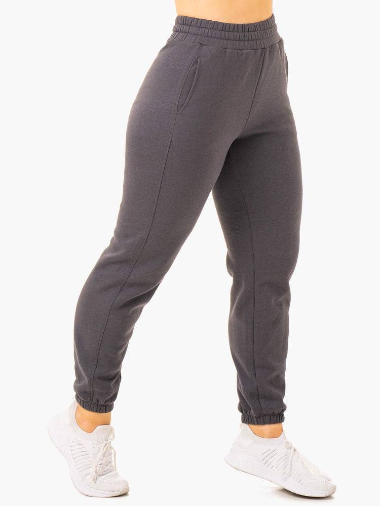 Spodnie Sportowe Damskie Ryderwear Women Track Pants Sideline Szare | PL1071IS