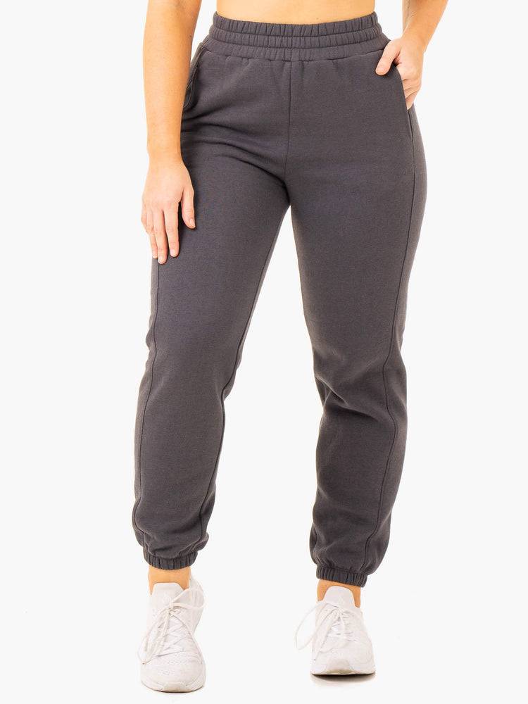 Spodnie Sportowe Damskie Ryderwear Women Track Pants Sideline Szare | PL1071IS