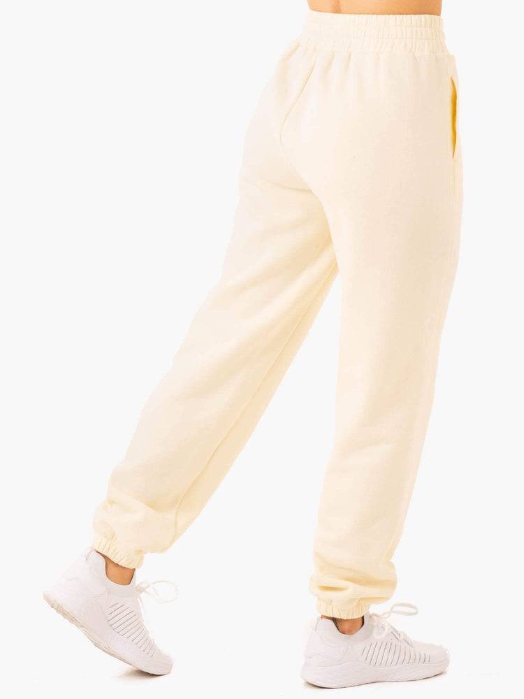 Spodnie Sportowe Damskie Ryderwear Women Track Pants Sideline Beżowe | PL1074AP