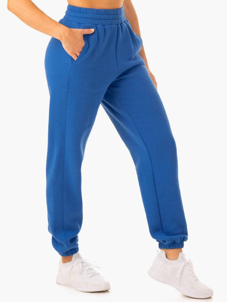 Spodnie Sportowe Damskie Ryderwear Women Track Pants Sideline Jasny Niebieskie | PL1076DN