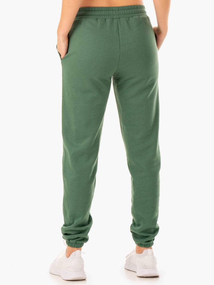 Spodnie Sportowe Damskie Ryderwear Women Track Pants Unisex Zielone | PL1083ZG