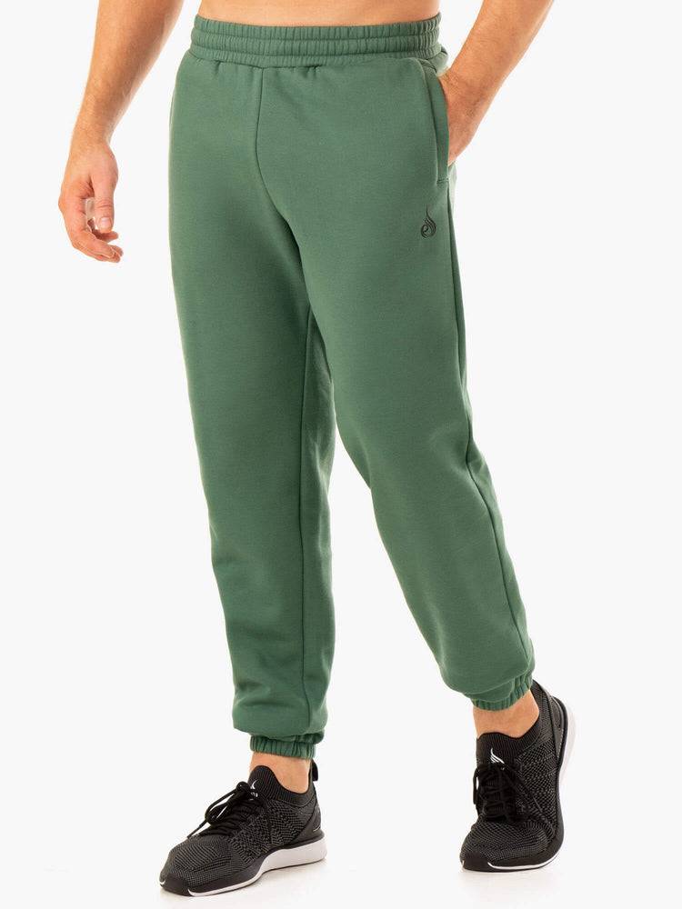 Spodnie Sportowe Damskie Ryderwear Women Track Pants Unisex Zielone | PL1083ZG