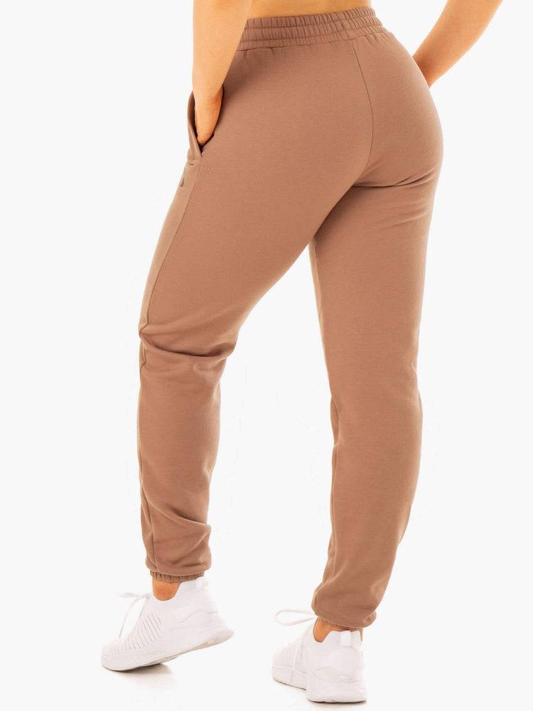 Spodnie Sportowe Damskie Ryderwear Women Track Pants Unisex Beżowe | PL1085CE