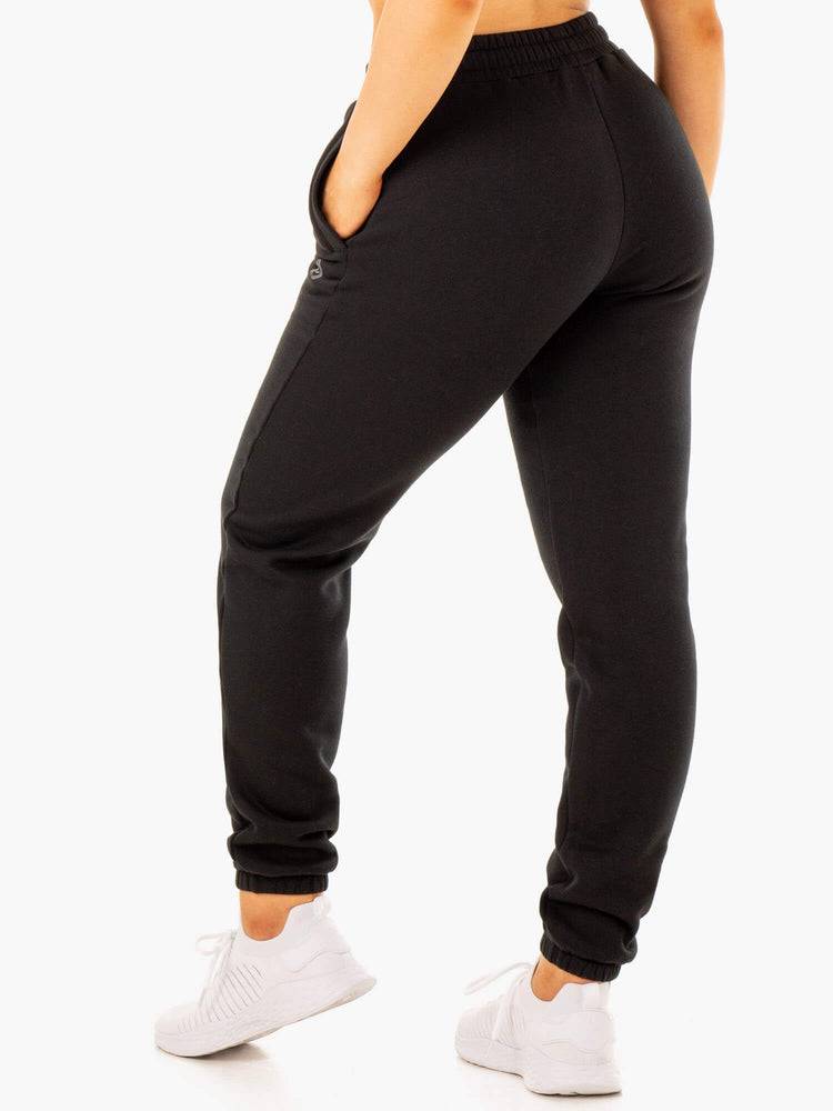 Spodnie Sportowe Damskie Ryderwear Women Track Pants Unisex Czarne | PL1087BC