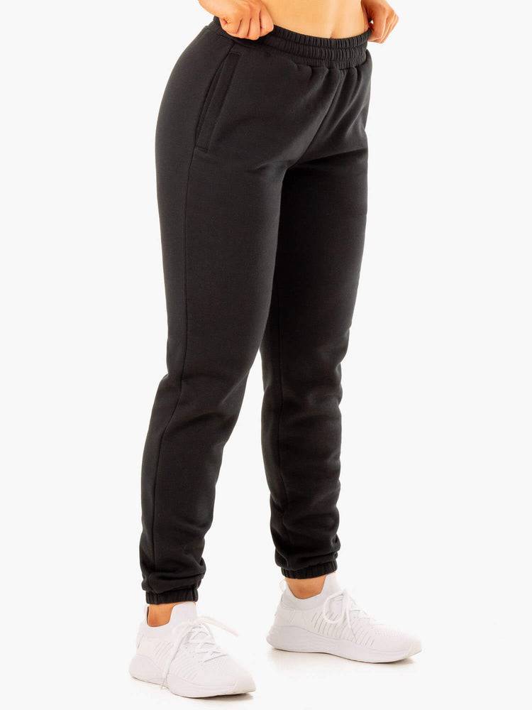 Spodnie Sportowe Damskie Ryderwear Women Track Pants Unisex Czarne | PL1087BC