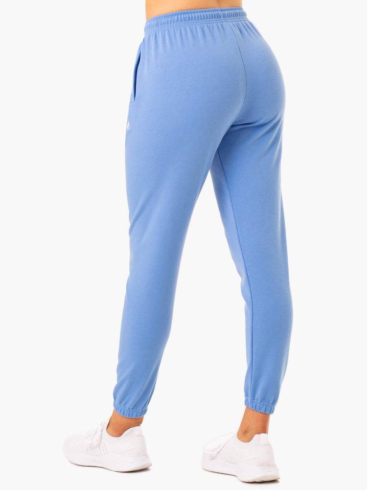 Spodnie Sportowe Damskie Ryderwear Women Track Pants Off-Duty Fleece Niebieskie | PL1091WY