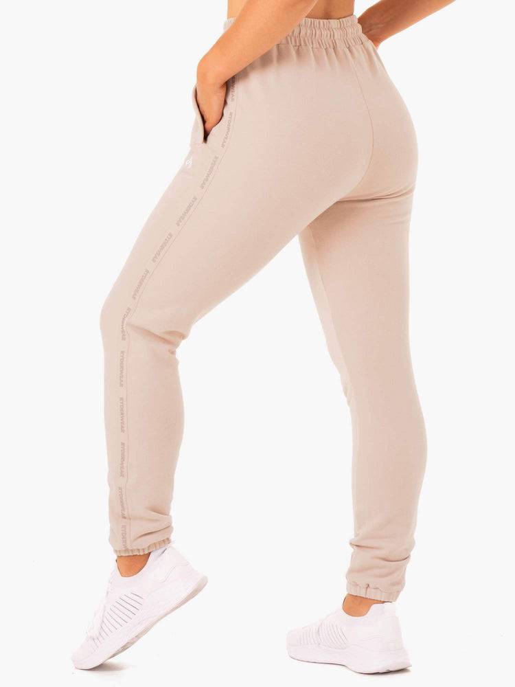 Spodnie Sportowe Damskie Ryderwear Women Track Pants Base High Waisted Głęboka Brązowe | PL1099PQ