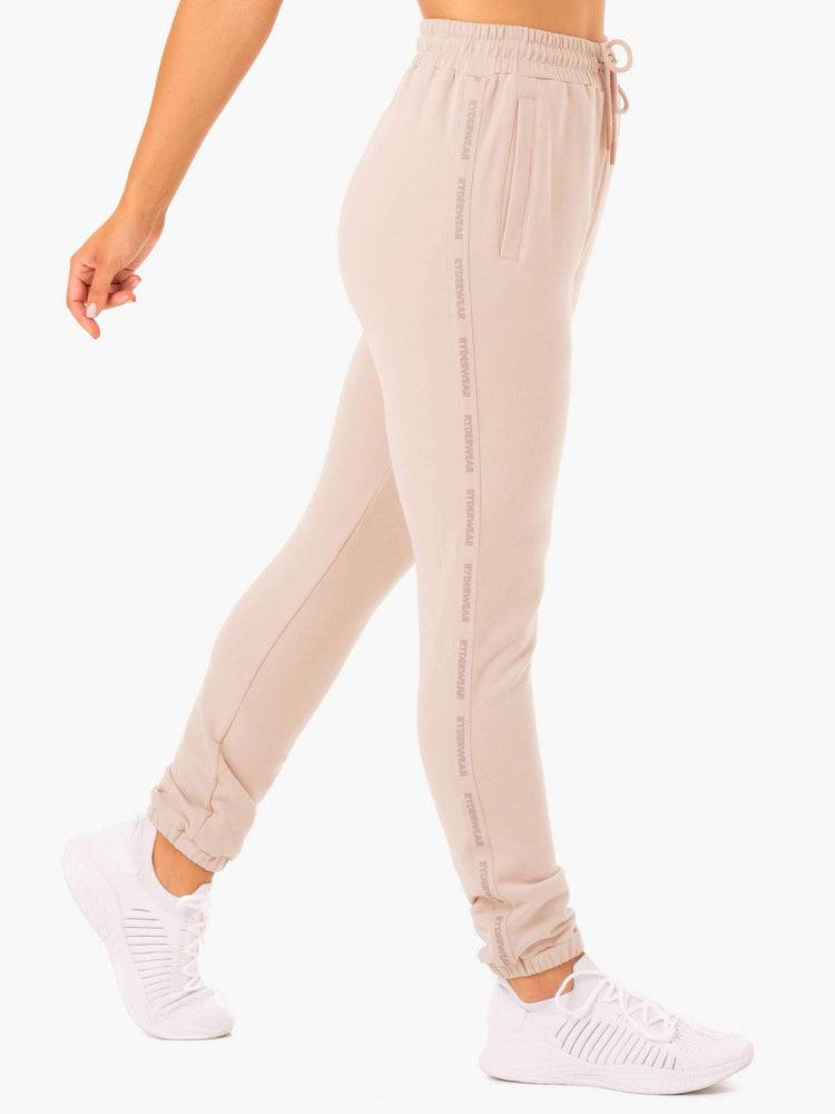 Spodnie Sportowe Damskie Ryderwear Women Track Pants Base High Waisted Głęboka Brązowe | PL1099PQ