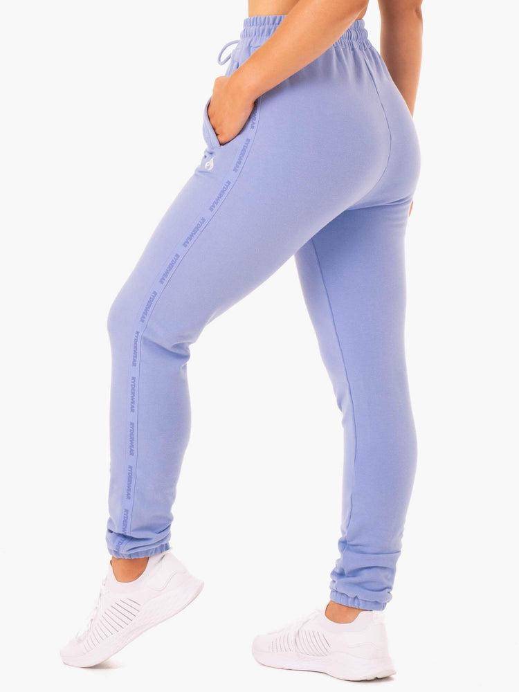 Spodnie Sportowe Damskie Ryderwear Women Track Pants Base High Waisted Fioletowe | PL1101SO