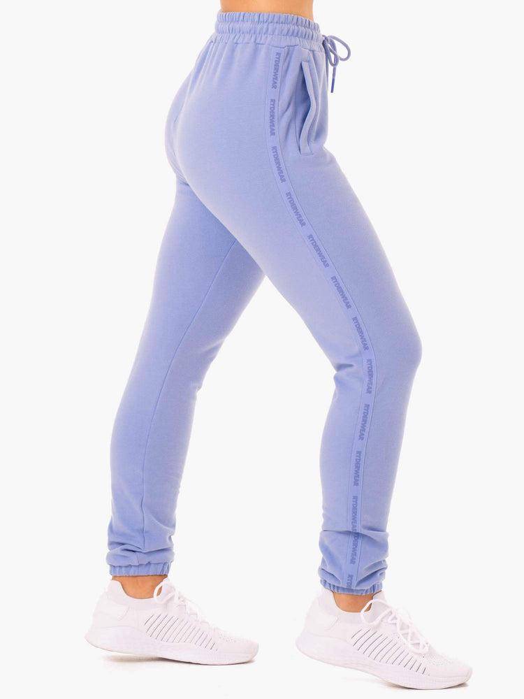 Spodnie Sportowe Damskie Ryderwear Women Track Pants Base High Waisted Fioletowe | PL1101SO