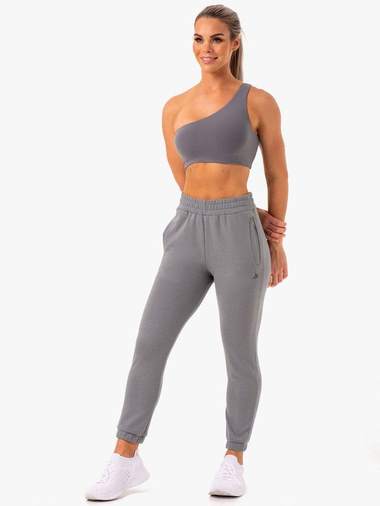 Spodnie Sportowe Damskie Ryderwear Women Track Pants Adapt Szare | PL1109ZG