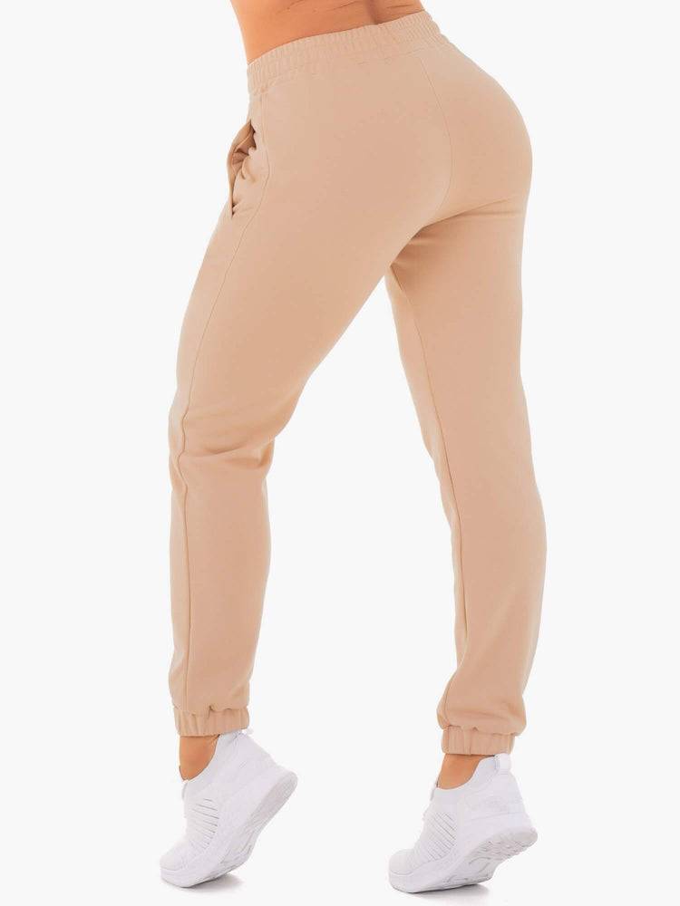 Spodnie Sportowe Damskie Ryderwear Women Track Pants Adapt Beżowe | PL1113BC