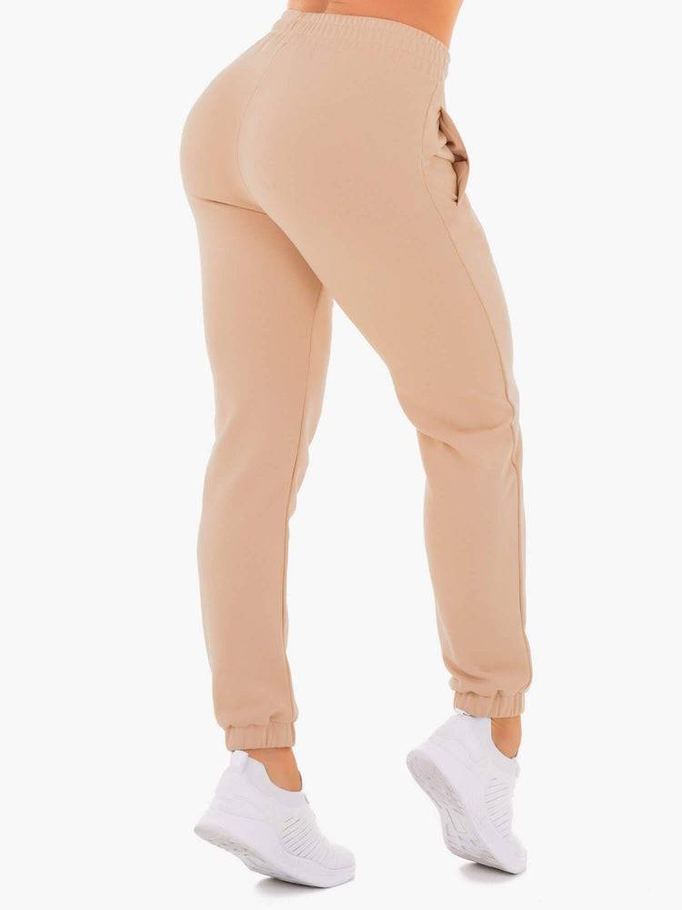 Spodnie Sportowe Damskie Ryderwear Women Track Pants Adapt Beżowe | PL1113BC