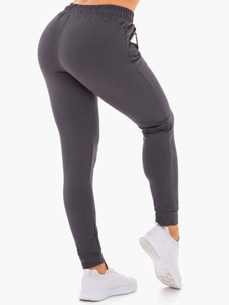 Spodnie Sportowe Damskie Ryderwear Women Track Pants Luxe Szare | PL1117WY