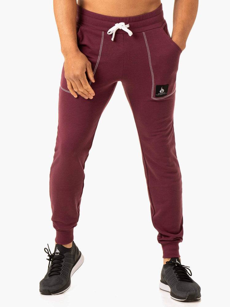 Spodnie Sportowe Męskie Ryderwear Men Track Pants Vital Fioletowe | PL3097SO