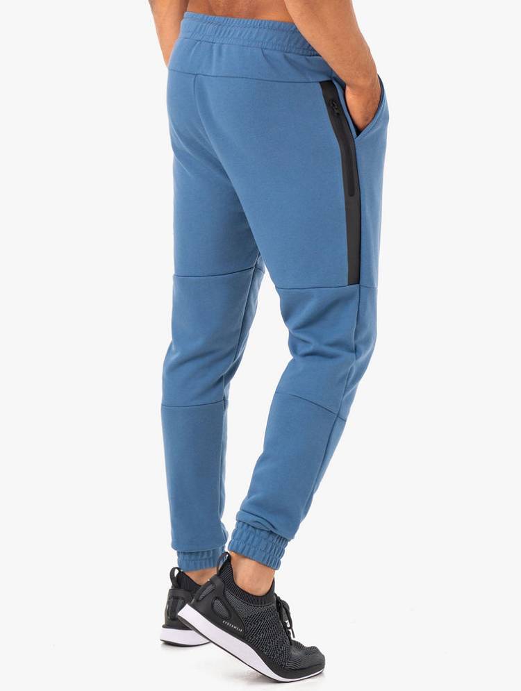 Spodnie Sportowe Męskie Ryderwear Men Track Pants Restore Fleece Niebieskie | PL3107WY