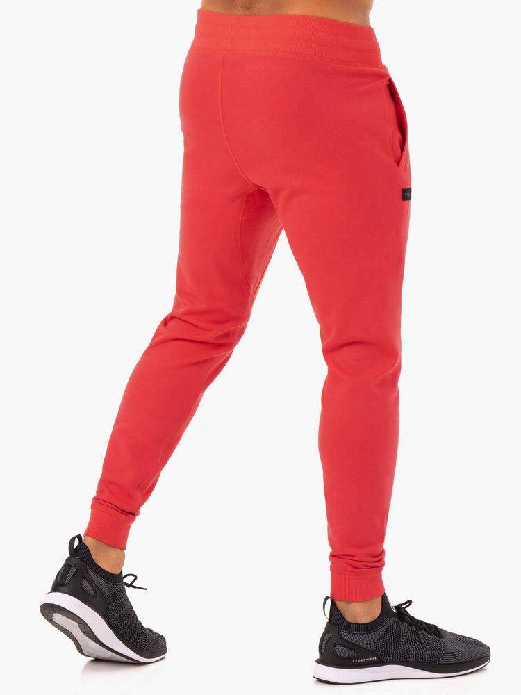 Spodnie Sportowe Męskie Ryderwear Men Track Pants Recharge Tapered Czerwone | PL3111BC