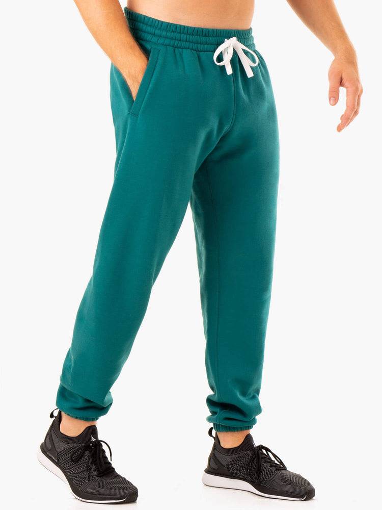 Spodnie Sportowe Męskie Ryderwear Men Track Pants Recharge Relaxed Turkusowe | PL3114XF