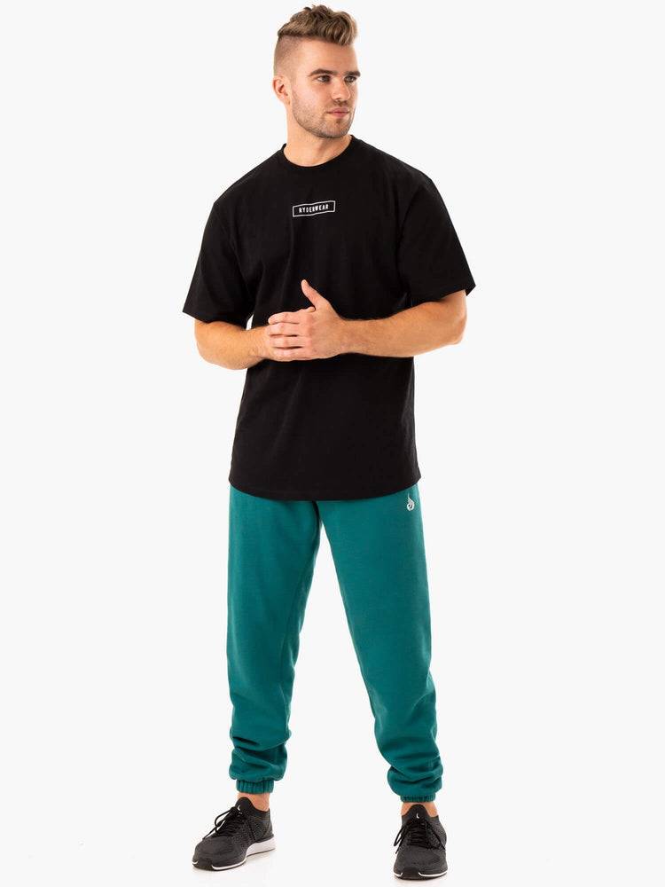 Spodnie Sportowe Męskie Ryderwear Men Track Pants Recharge Relaxed Turkusowe | PL3114XF