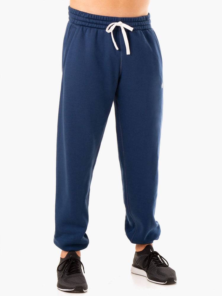 Spodnie Sportowe Męskie Ryderwear Men Track Pants Recharge Relaxed Niebieskie | PL3115ZG