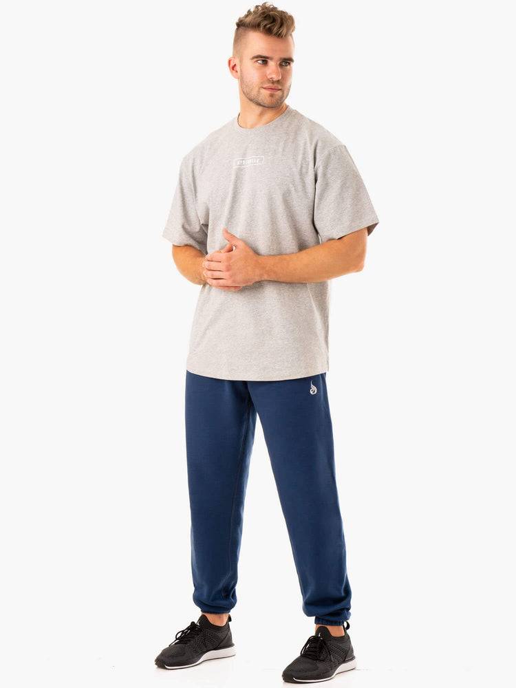 Spodnie Sportowe Męskie Ryderwear Men Track Pants Recharge Relaxed Niebieskie | PL3115ZG