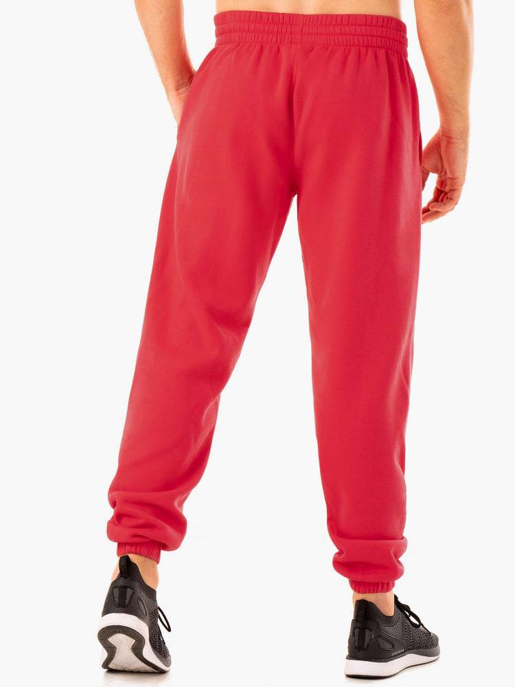 Spodnie Sportowe Męskie Ryderwear Men Track Pants Recharge Relaxed Czerwone | PL3116LH