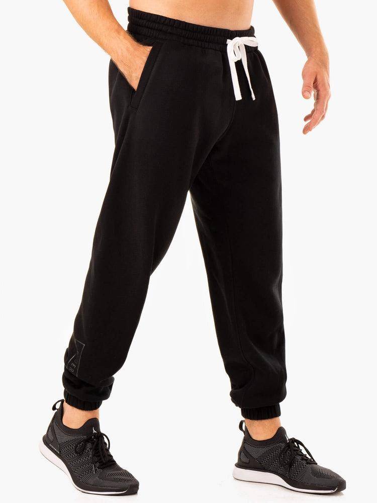 Spodnie Sportowe Męskie Ryderwear Men Track Pants Recharge Relaxed Czarne | PL3117KI