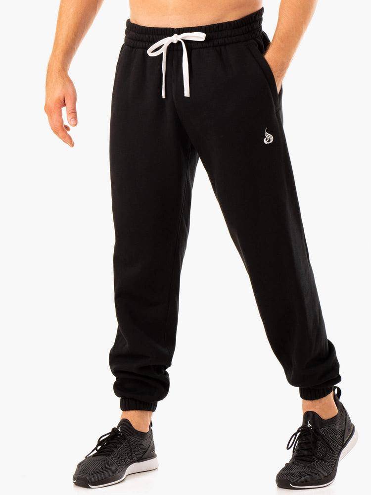 Spodnie Sportowe Męskie Ryderwear Men Track Pants Recharge Relaxed Czarne | PL3117KI