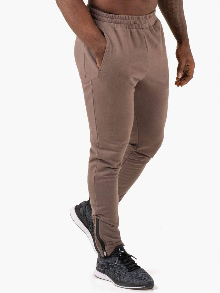 Spodnie Sportowe Męskie Ryderwear Men Track Pants Pursuits Szare Brązowe | PL3119HK